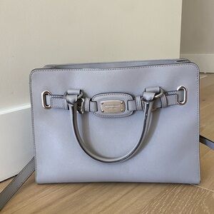 Michael Kors Shoulder Bag Gray Leather